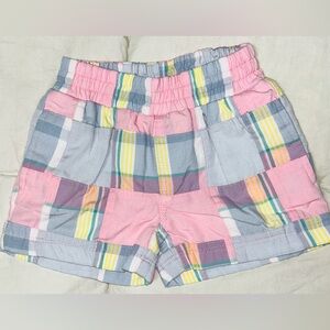 The Beaufort Bonnet Co fully lined pastel plaid shorts sz 2T EUC smoke free